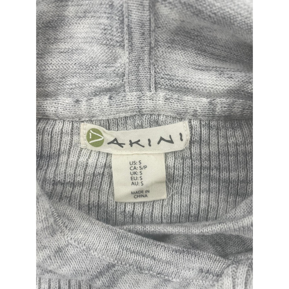 Dakini Womens Hoodie Sweater Pullover Gray Space Dye Cotton Blend S - Picture 2 of 8